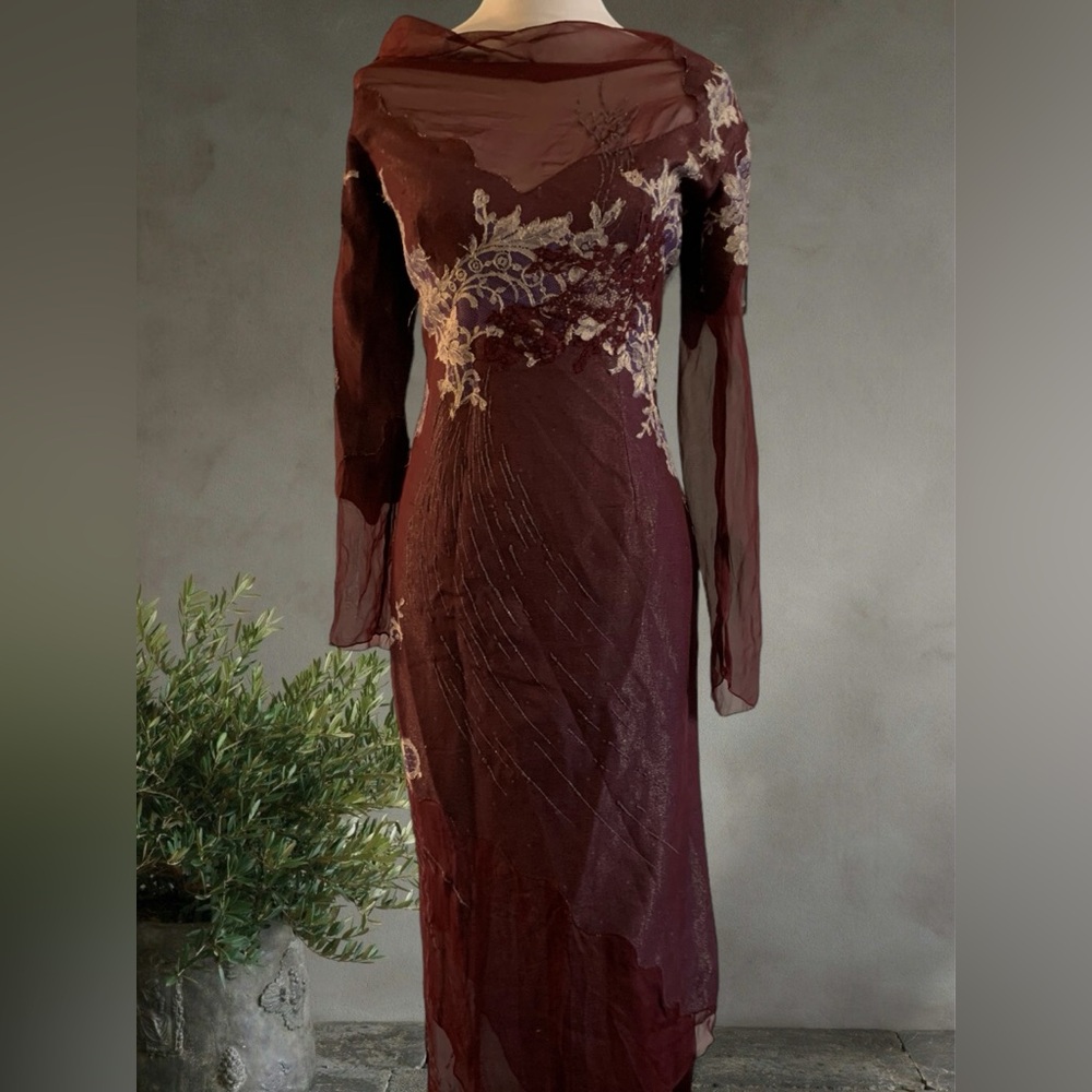 Italian Silk Maxi Dress by Indice Italy